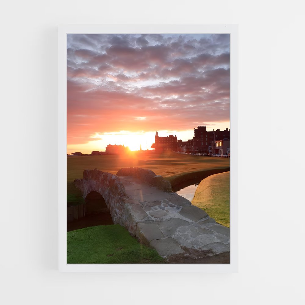 Poster Sunset on the 18th – affiche Golf (vue 3)
